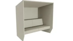 Banquette alcôve 2 places Buzzi - l. 201 x pr. 170 cm