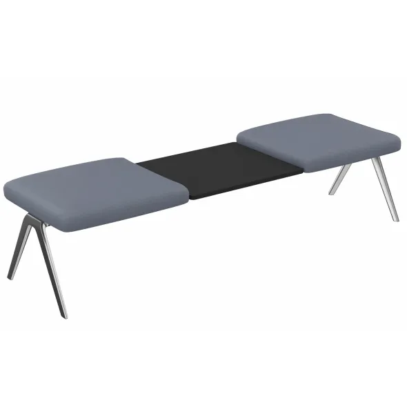 Banquette droite 2 places A Bench - tablette - 195 x 65 cm - tissu