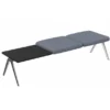 Banquette droite 2 places A Bench - tablette - 195 x 65 cm - tissu