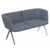 Banquette droite 3 places avec dossier A Bench - 195 x 65 cm - tissu