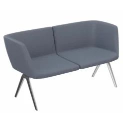 Banquette droite 3 places avec dossier A Bench - 195 x 65 cm - tissu