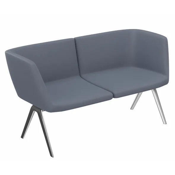 Banquette droite 3 places avec dossier A Bench - 195 x 65 cm - tissu