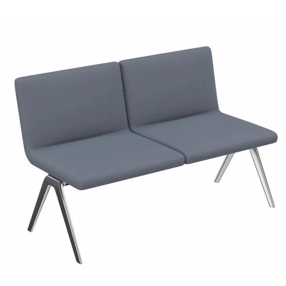 Banquette droite 2 places avec dossier A Bench - 130 x 65 cm - tissu