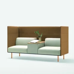 Banquette haut dossier Escalas - tissu - avec tablette