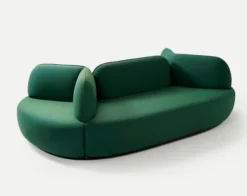 Banquette La Isla - tissu - 257 x 112 cm - dossier central