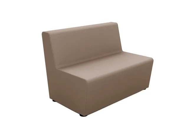 Banquette 2 places Mendi - textile enduit uni