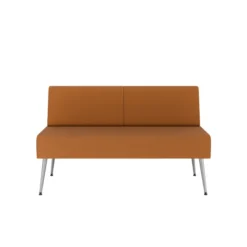 Banquette 2 places Modul@ - textile enduit - pieds métal