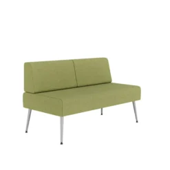 Banquette 2 places Modul@ - tissu N - pieds métal