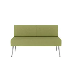 Banquette 2 places Modul@ - tissu N - pieds métal
