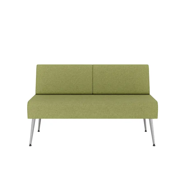 Banquette 2 places Modul@ - tissu N - pieds métal