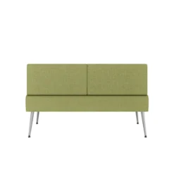 Banquette 2 places Modul@ - tissu N - pieds métal