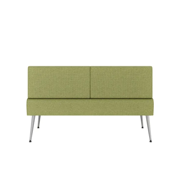 Banquette 2 places Modul@ - tissu N - pieds métal