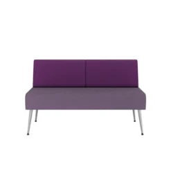 Banquette 2 places Modul@ - tissu D - pieds métal