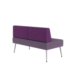 Banquette 2 places Modul@ - tissu D - pieds métal