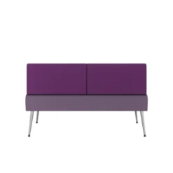 Banquette 2 places Modul@ - tissu D - pieds métal