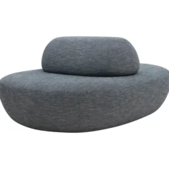 Banquette Sisters - textile enduit - avec dossier central