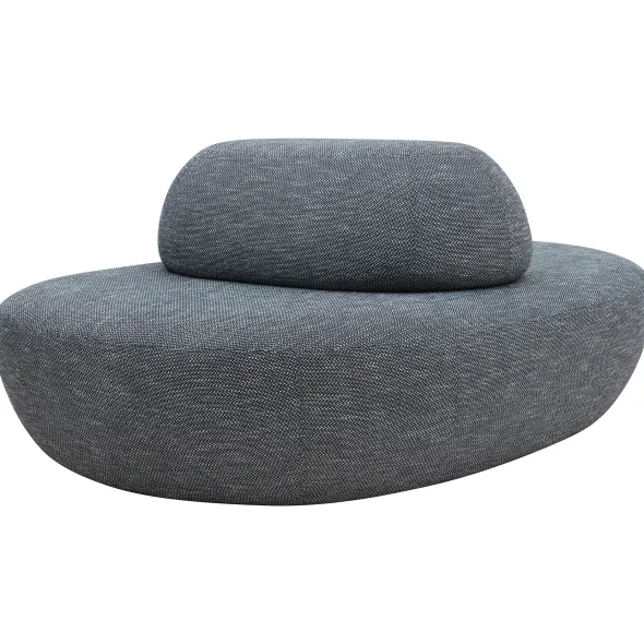 Banquette Sisters - textile enduit - avec dossier central