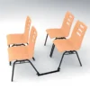 Barre de liaison pour chaises accrochables Alix - lot de 2
