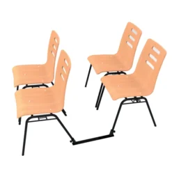 Barre de liaison pour chaises accrochables Alix - lot de 2