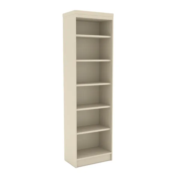Bibliothèque Flauber - 5 étagères - l. 60 x h. 210 x pr. 35 cm - structure en hêtre massif