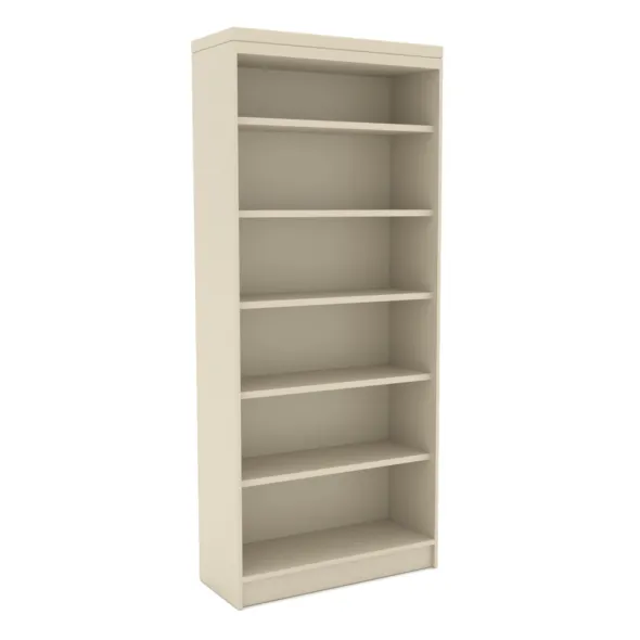 Bibliothèque Flauber - 5 étagères - l. 90 x h. 210 x pr. 35 cm - structure en hêtre massif