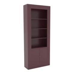 Bibliothèque Hugo - 2 portes - l. 90 x h. 214 x pr. 32 cm - structure en hêtre massif