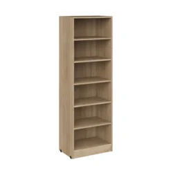Bibliothèque - Kumyos - l. 60 x h. 180 x pr. 40 cm - 5 tablettes