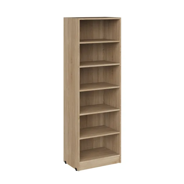 Bibliothèque - Kumyos - l. 60 x h. 180 x pr. 40 cm - 5 tablettes