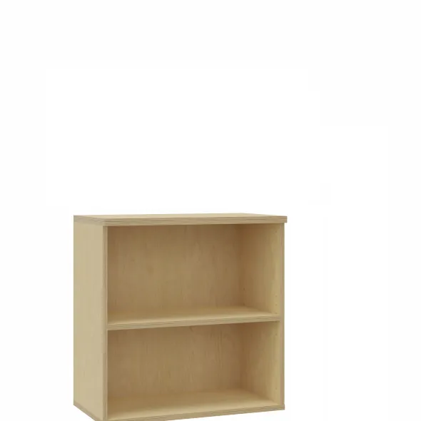 Bibliothèque ouverte hauteur bureau mélaminé Arial - h. 73,5 x l. 80 cm - 1 tablette