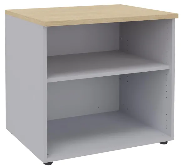 Bibliothèque ouverte hauteur bureau mélaminé Majesty - l. 80 cm - 1 tablette mélaminé