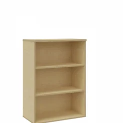 Bibliothèque ouverte mélaminé Arial - h. 113,5 x l. 80 cm - 2 tablettes