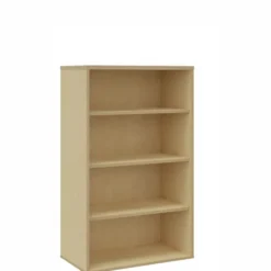 Bibliothèque ouverte mélaminé Arial - h. 133,5 x l. 80 cm - 3 tablettes