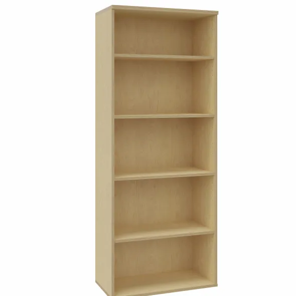 Bibliothèque ouverte mélaminé Arial - h. 202,1 x l. 80 cm - 4 tablettes