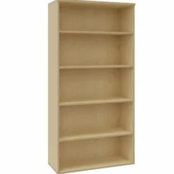 Bibliothèque ouverte mélaminé Arial - h. 202,1 x l. 100 cm - 4 tablettes