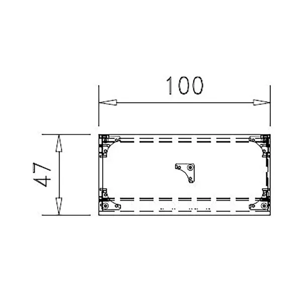 Bibliothèque ouverte mélaminé Epure - h. 105 x l. 100 cm - 2 tablettes métalliques