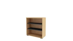 Bibliothèque ouverte mélaminé Epure - h. 105 x l. 100 cm - 2 tablettes métalliques