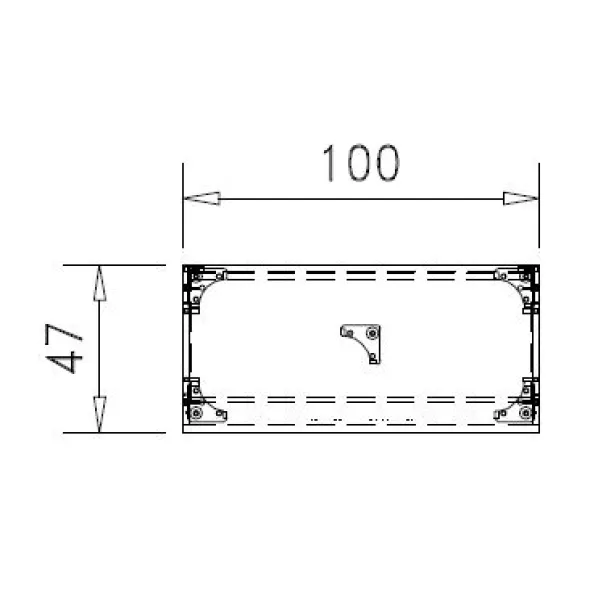 Bibliothèque ouverte mélaminé Epure - h. 140 x l. 100 cm - 4 tablettes métalliques