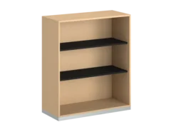 Bibliothèque ouverte mélaminé FrameOne II - h. 116,5 x l. 100 cm - 2 tablettes