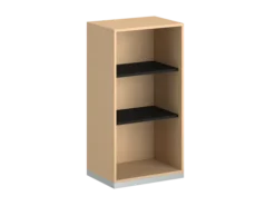 Bibliothèque ouverte mélaminé FrameOne II - h. 116,5 x l. 60 cm - 2 tablettes