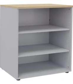 Bibliothèque ouverte mélaminé Majesty - h. 102 x l. 100 cm - 2 tablettes mélaminé
