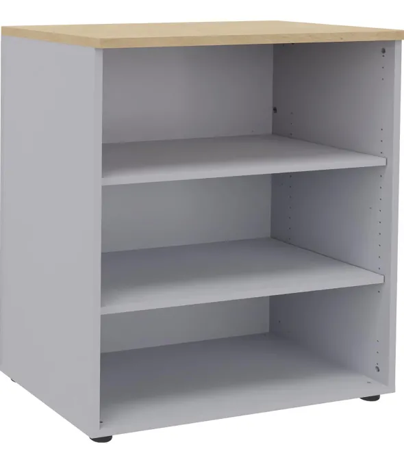 Bibliothèque ouverte mélaminé Majesty - h. 102 x l. 100 cm - 2 tablettes mélaminé