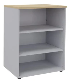 Bibliothèque ouverte mélaminé Majesty - h. 102 x l. 80 cm - 2 tablettes mélaminé