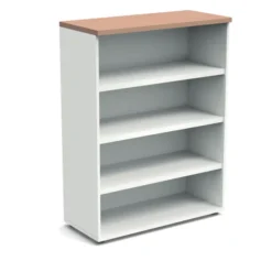 Bibliothèque ouverte mélaminé Obade - h. 133 x l. 100 cm - 3 tablettes