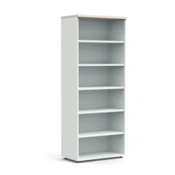 Bibliothèque ouverte mélaminé Obade - h. 197 x l. 80 cm - 5 tablettes mélaminé