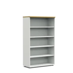 Bibliothèque ouverte mélaminé Obade - h. 165 x l. 100 cm - 4 tablettes mélaminé