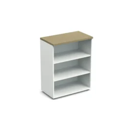 Bibliothèque ouverte mélaminé Obade - h. 101 x l. 80 cm - 2 tablettes mélaminé