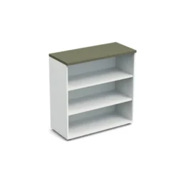 Bibliothèque ouverte mélaminé Obade - h. 101 x l. 100 cm - 2 tablettes mélaminé