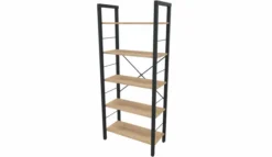 Bibliothèque - Square - l. 77,7 x h. 180 x pr. 39,5 cm - 5 tablettes