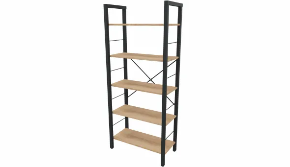 Bibliothèque - Square - l. 77,7 x h. 180 x pr. 39,5 cm - 5 tablettes