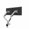 Bras support 2 écrans plats Fusion - fixation par pince - Platinium (Silver) SL - modèle FSMA intro